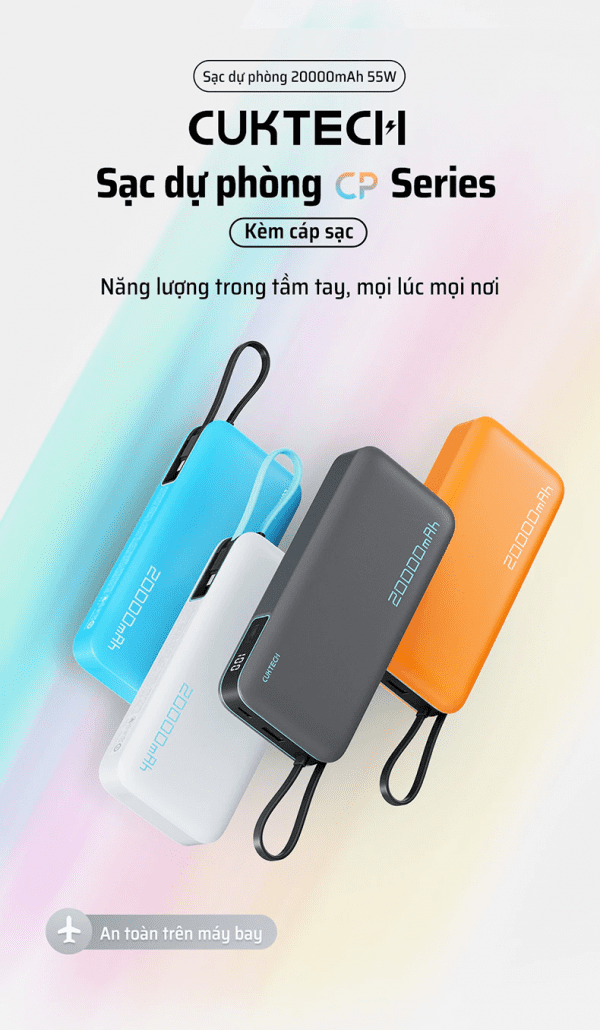 CUKTECH PB200N Pin sạc dự phòng 20000mAh 55W - Ảnh 16