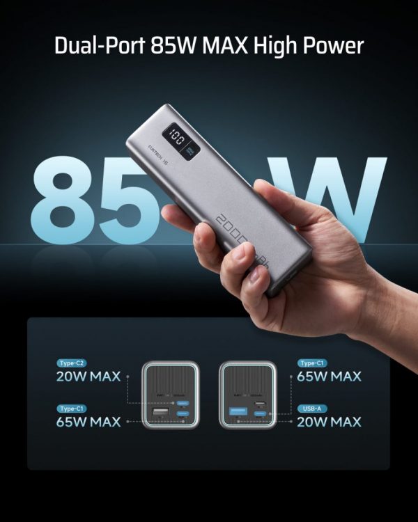 CUKTECH PB200 Sạc Dự Phòng 20000mAh 85W - Ảnh 5