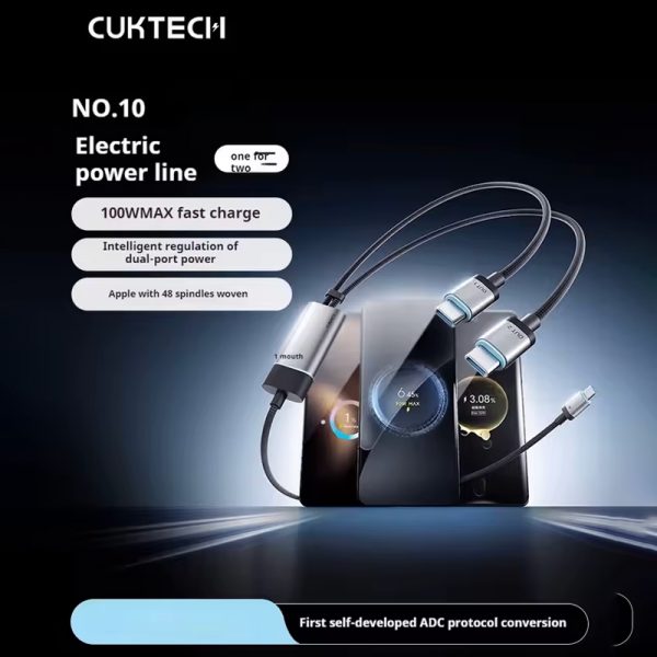 Cáp Sạc Type-C Ra 2 Type-C CUKTECH C2C515 - Ảnh 6