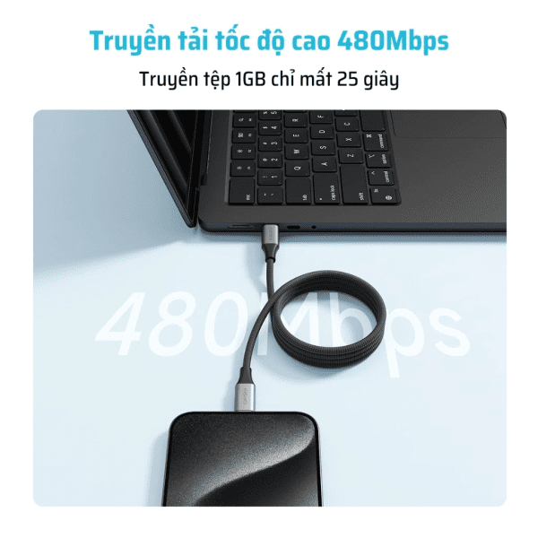 Cáp Sạc Nhanh Type-C 1.5m CUKTECH CMC615 - Ảnh 7