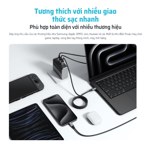 Cáp Sạc Nhanh Type-C 1.5m CUKTECH CMC615 - Ảnh 8