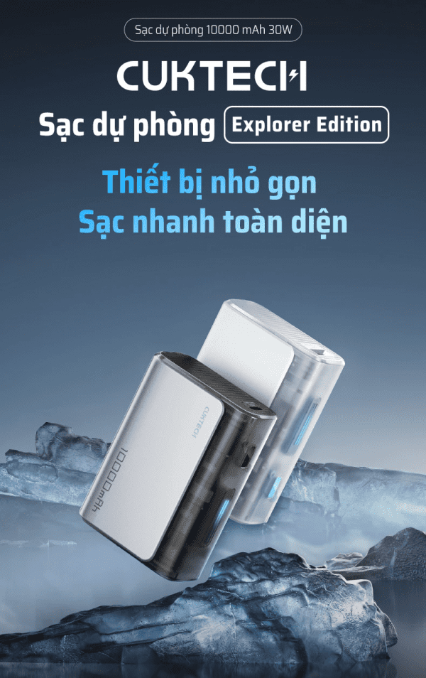 Pin sạc Dự Phòng 10000mAh CUKTECH PB100S - Ảnh 4